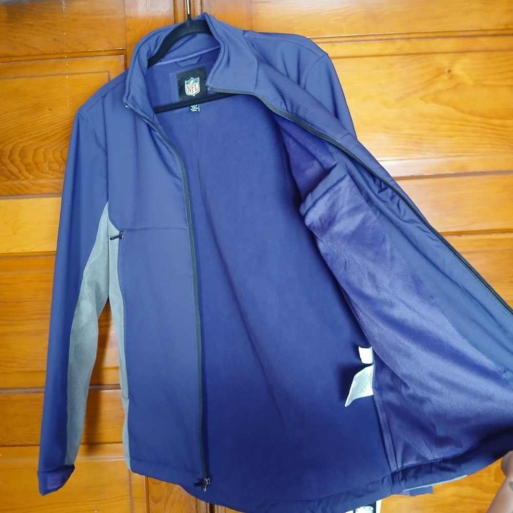 NWT Baltimore Ravens NFL Full Zip-Up Jacket Size Medium Men's Purple Grey Yellow - Picture 3 of 8